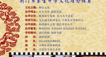 荆门市东宝中学文化理念体系